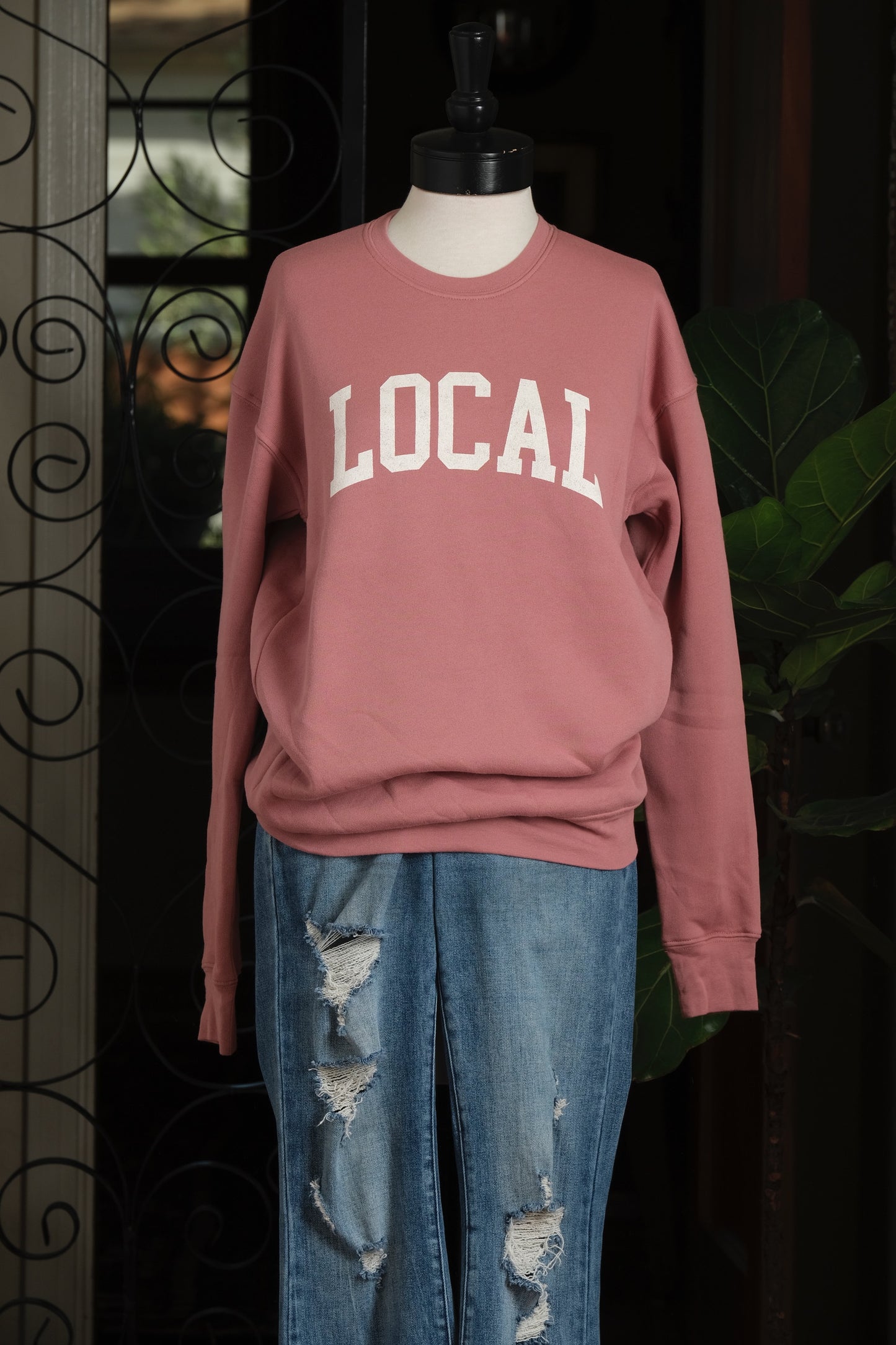 Local Sweatshirt in Antique Rose