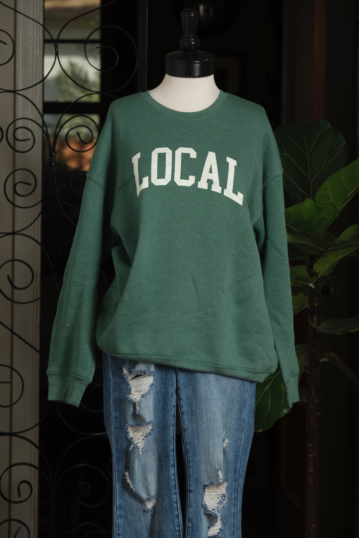 Local Sweatshirt in Vintage Jade