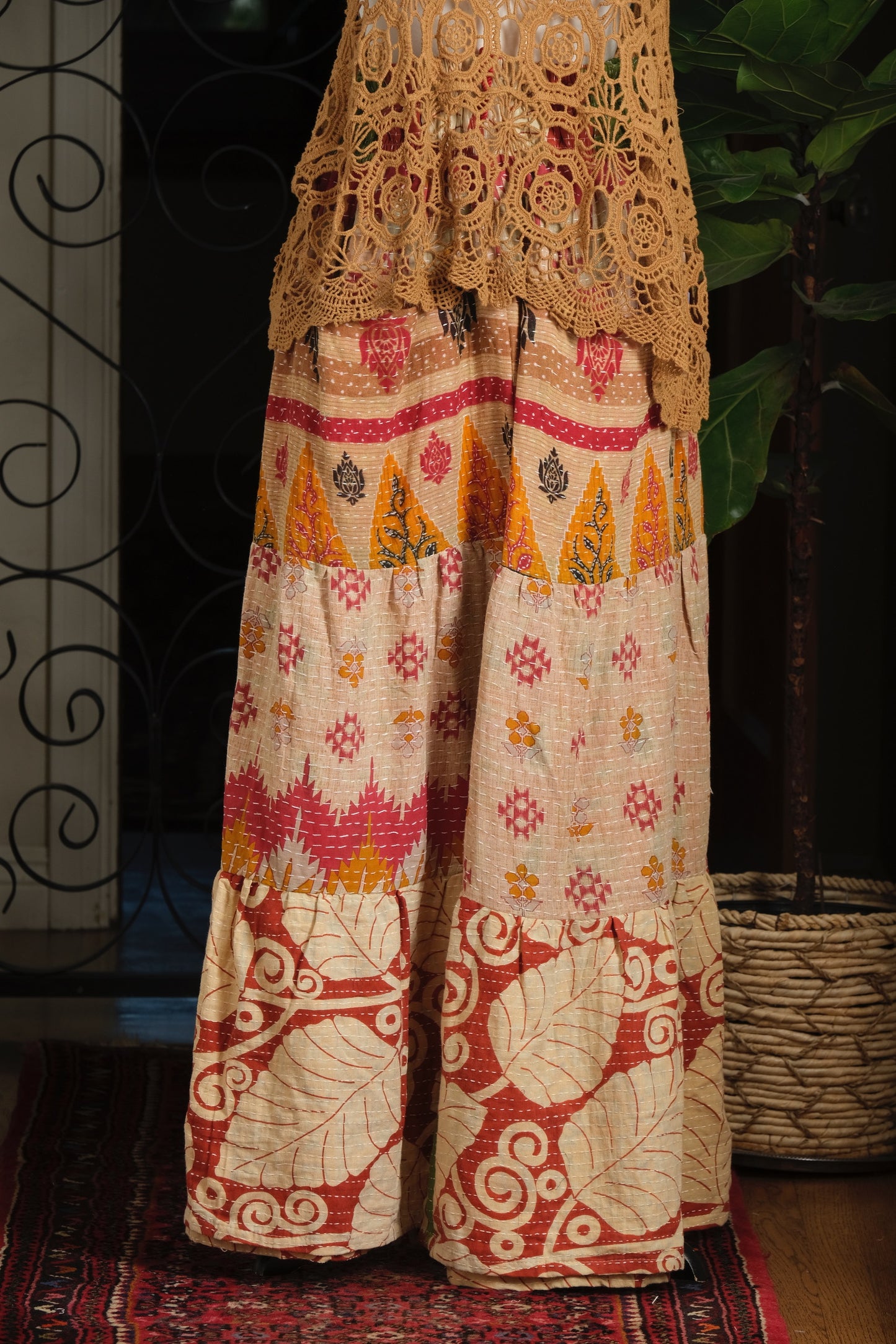 Pocket Pant in Tribal Palm