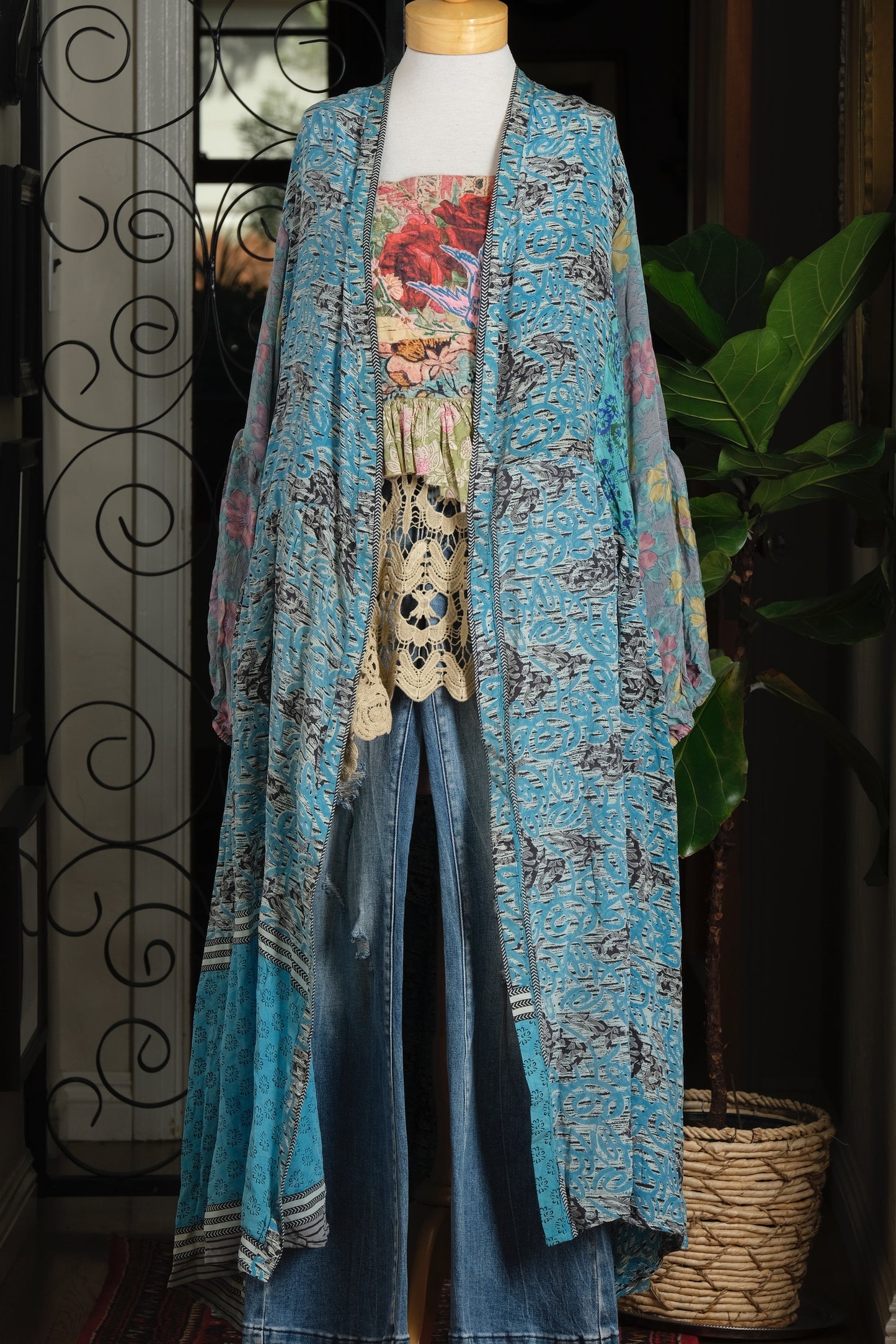 Evermore Duster in Aquamarine