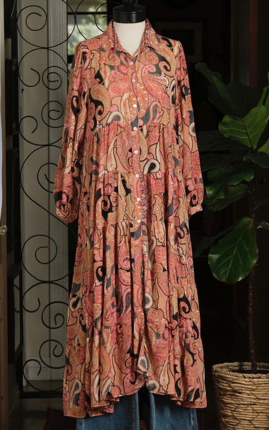 The Tate Dress in Coral Garden