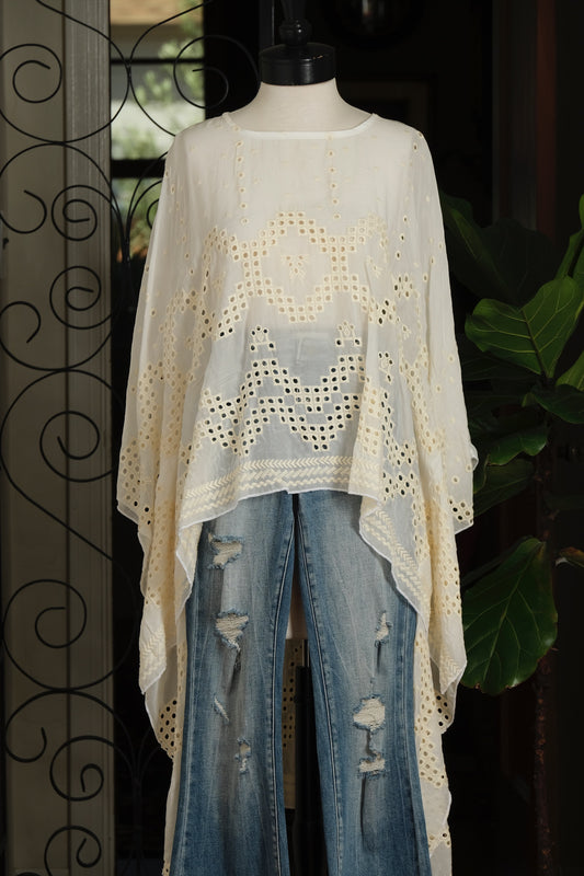 High Low Needlepoint Lace Top by JGrace