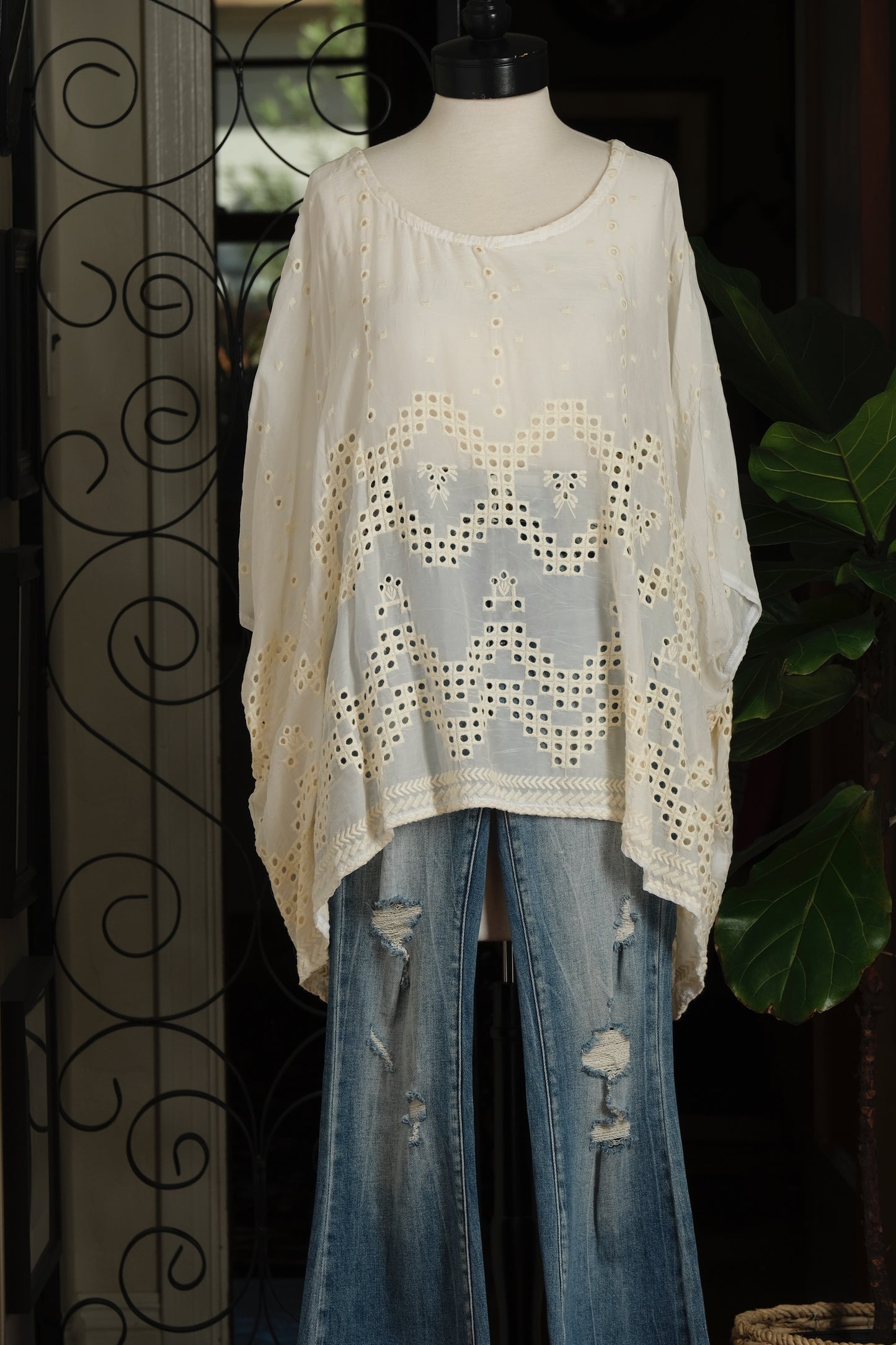 Scarf Top in Needlepoint Lace by JGrace