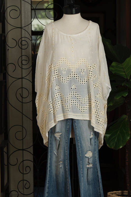 Scarf Top in Needlepoint Lace by JGrace