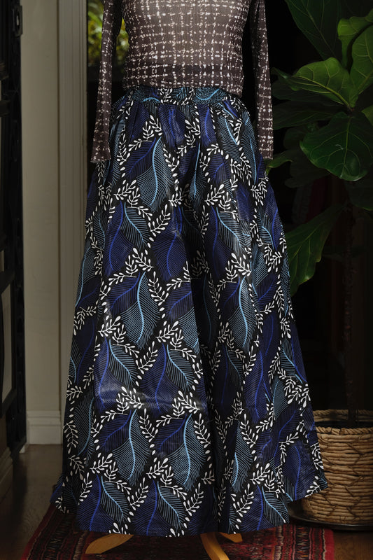 Dutch Wax Pant in Blue Feather