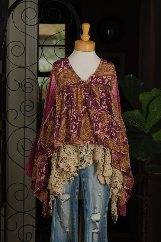 Gold Dust Crop Top in Spanish Bourbon