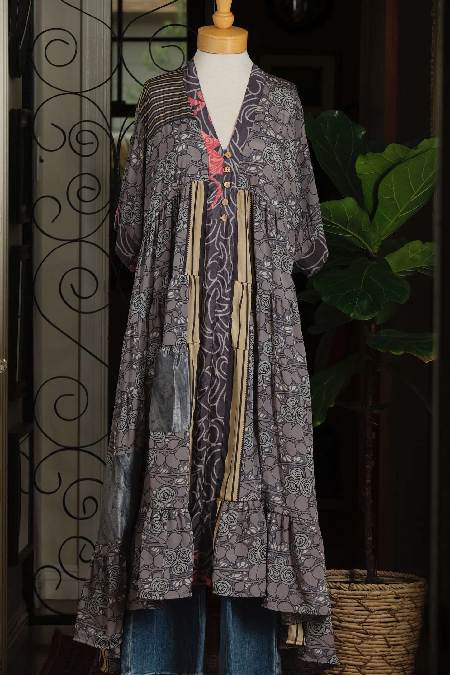 Easy Dress in Grey Rose