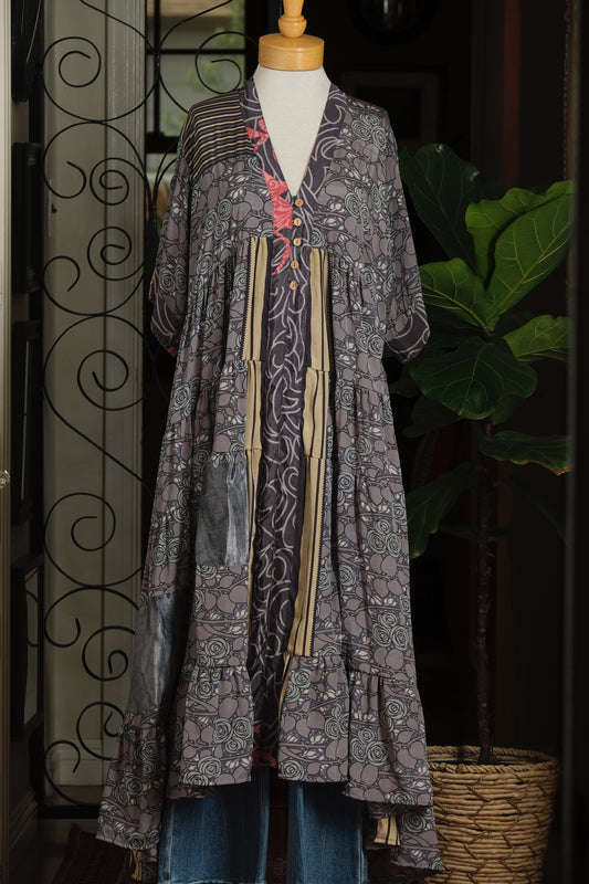 Easy Dress in Grey Rose