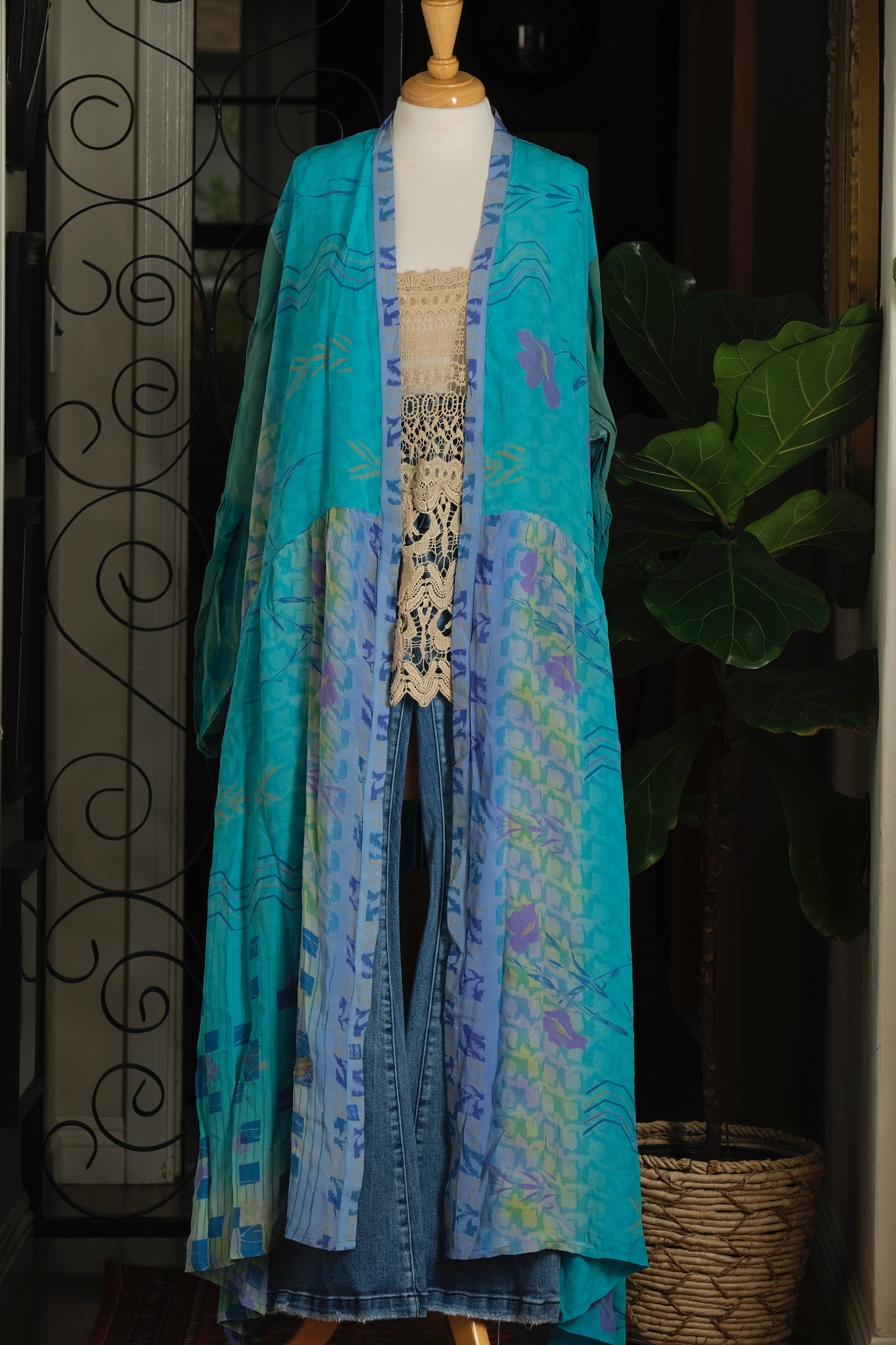 Evermore Duster in Iris Turquoise