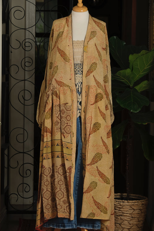 Evermore Duster in Almond Paisley
