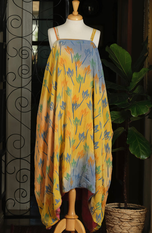 Shine Maxi Dress in Abstract Lily