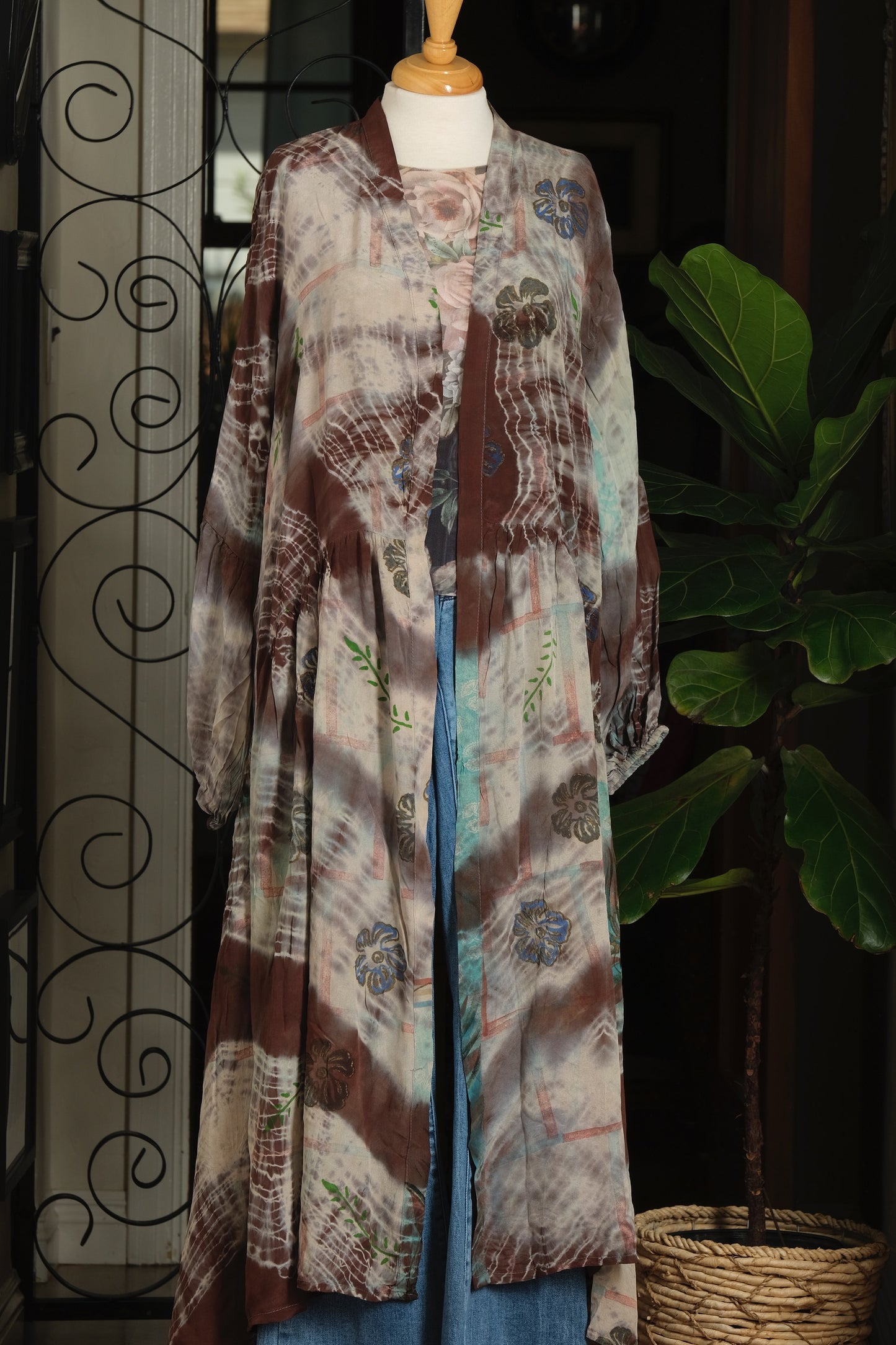 Evermore Duster in Turquoise Incense