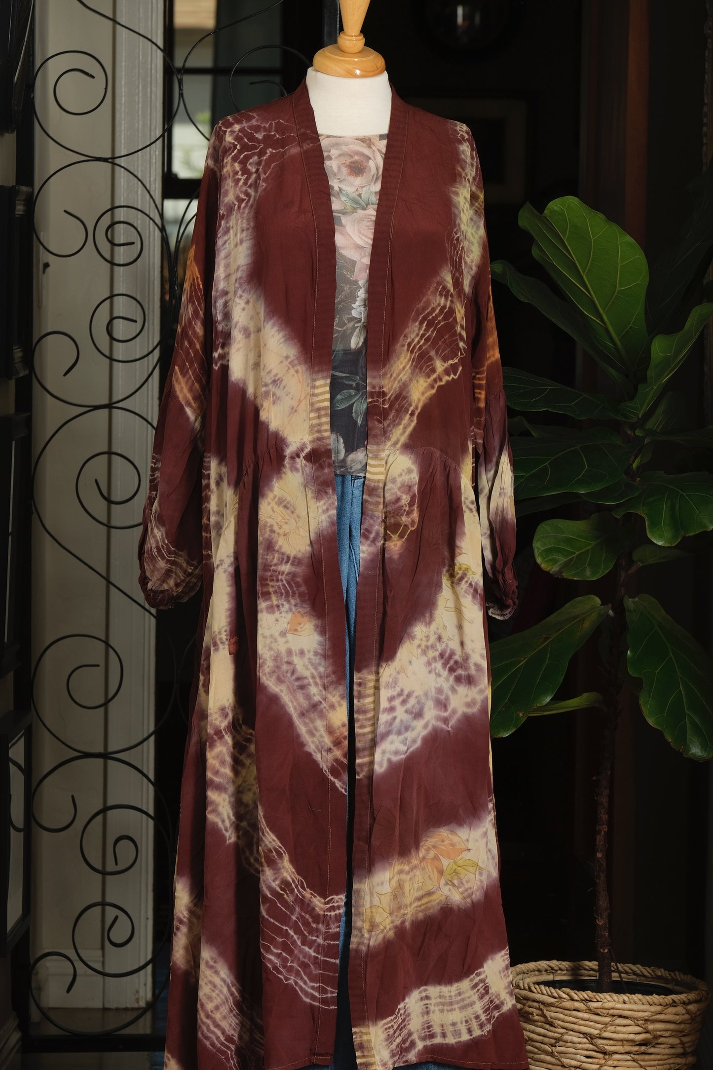 Evermore Duster in Hippie Rose Tie Dye