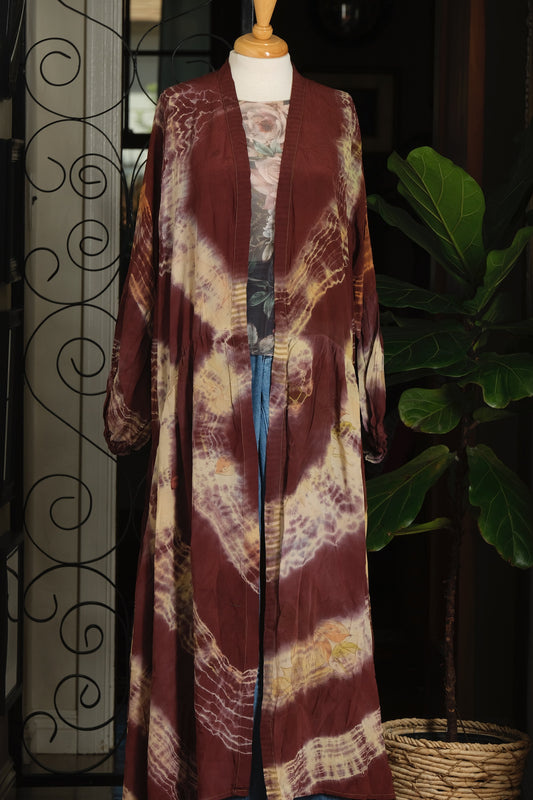 Evermore Duster in Hippie Rose Tie Dye