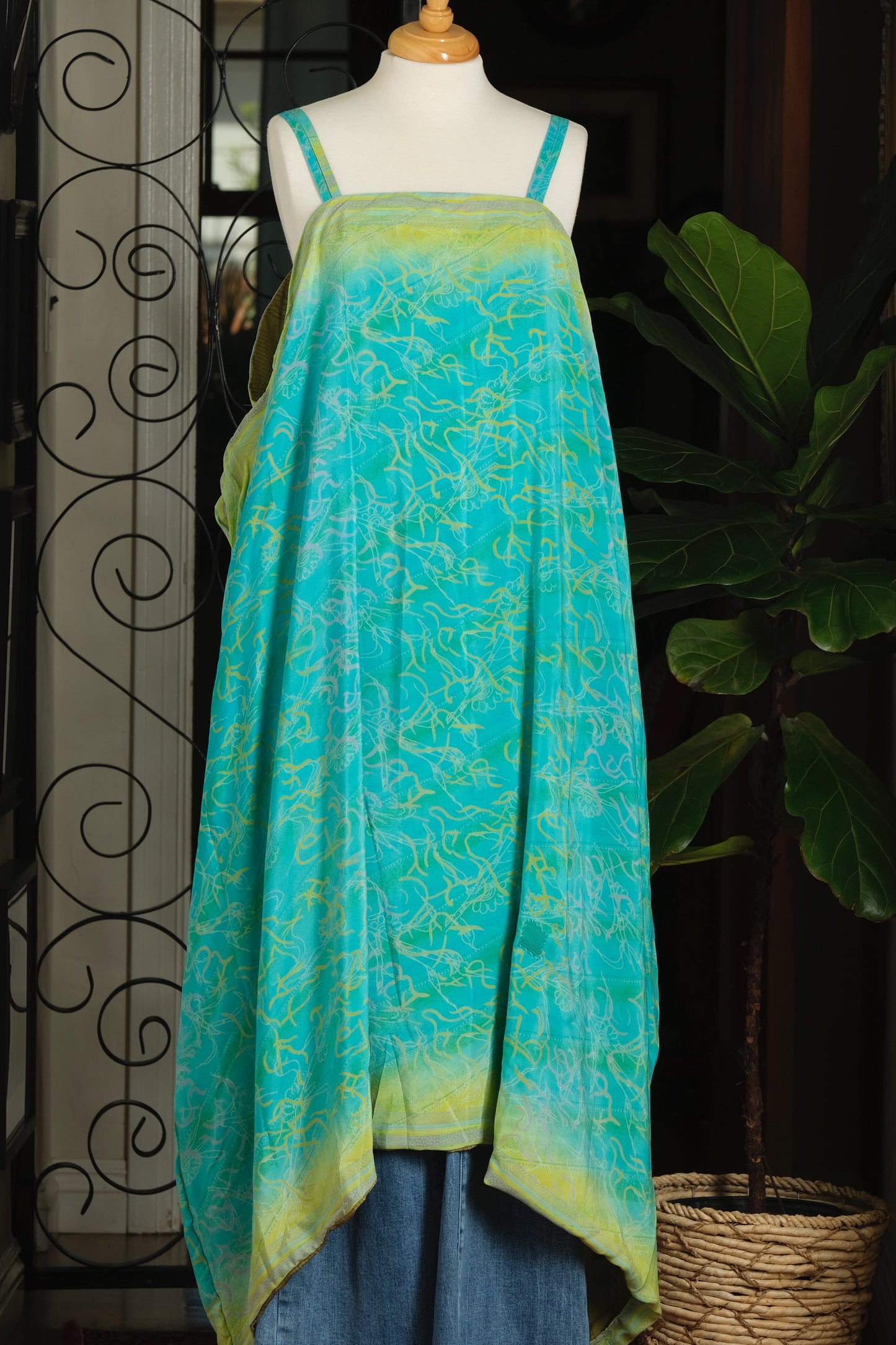 Shine Maxi Dress in Aquatic Turquoise