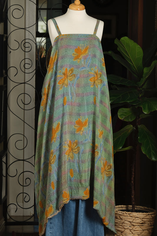 Shine Maxi Dress in Aqua Lily