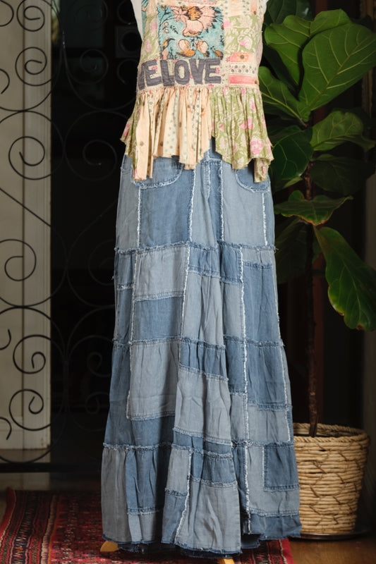 Blue Moon Patchwork Pant