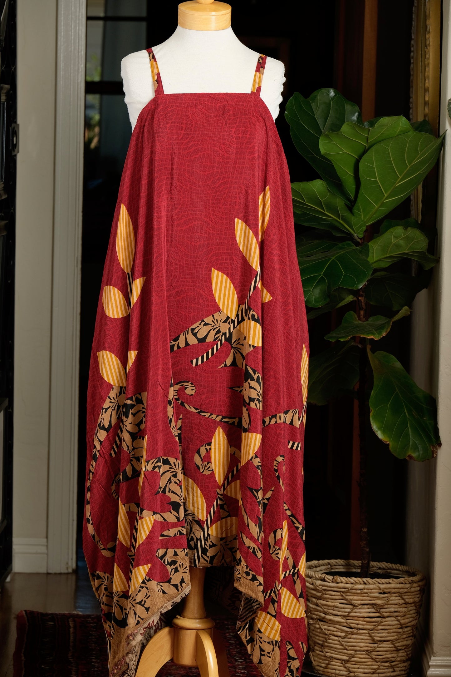 Shine Maxi Dress in Mustard Flower