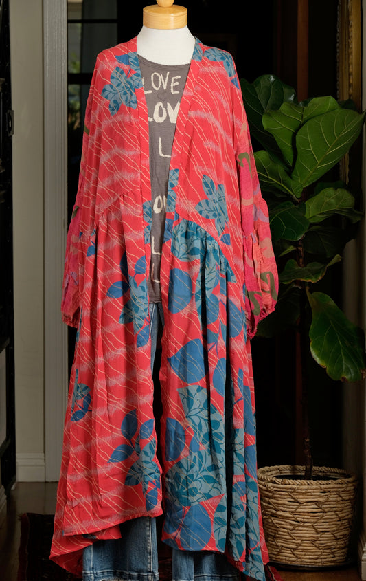 Evermore Duster in Teal Flower