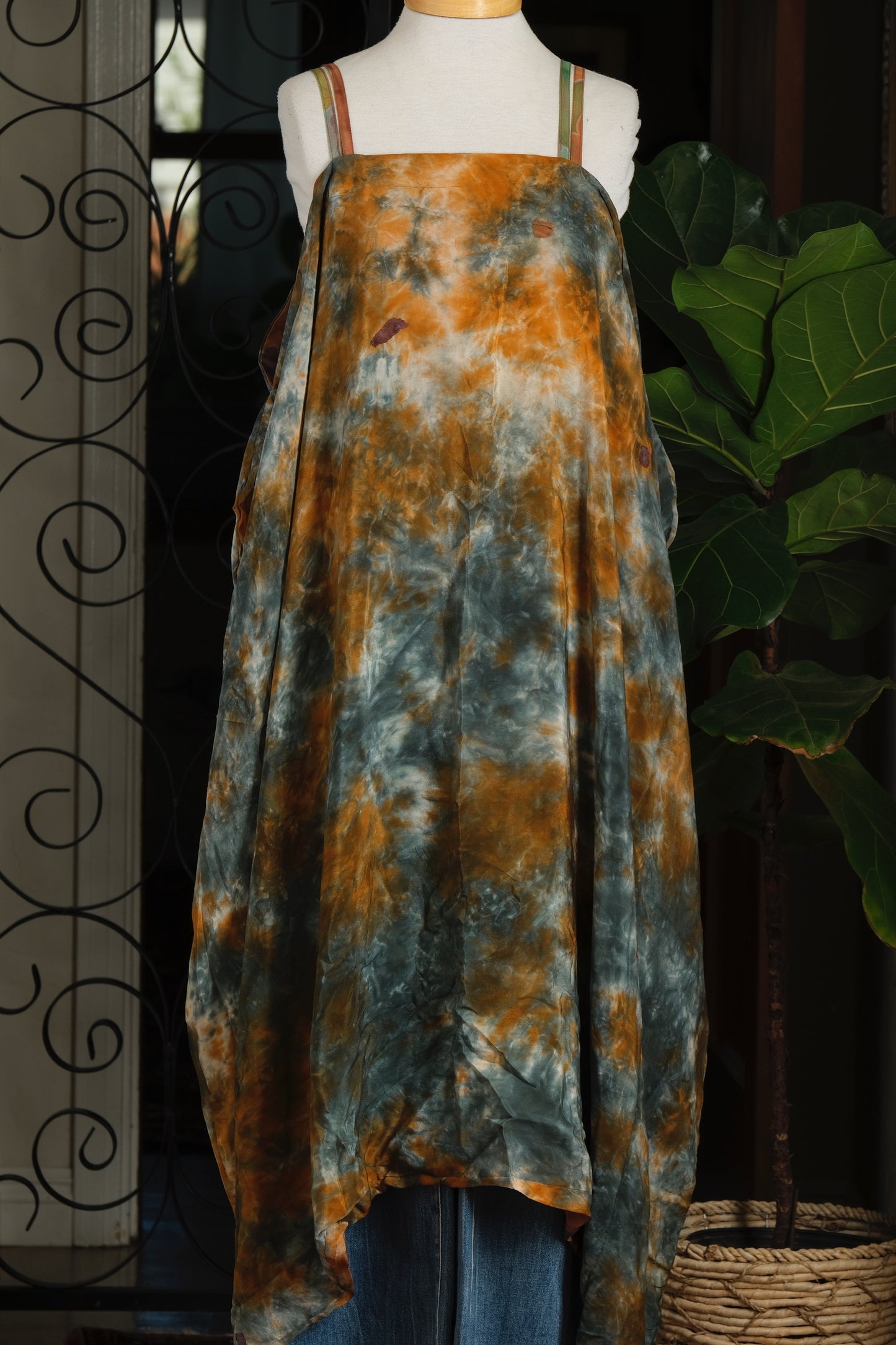Shine Maxi Dress in Apricot Smoke