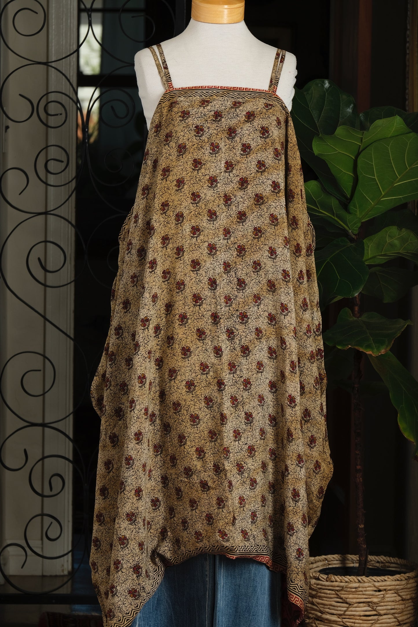 Shine Maxi Dress in Earth Flower