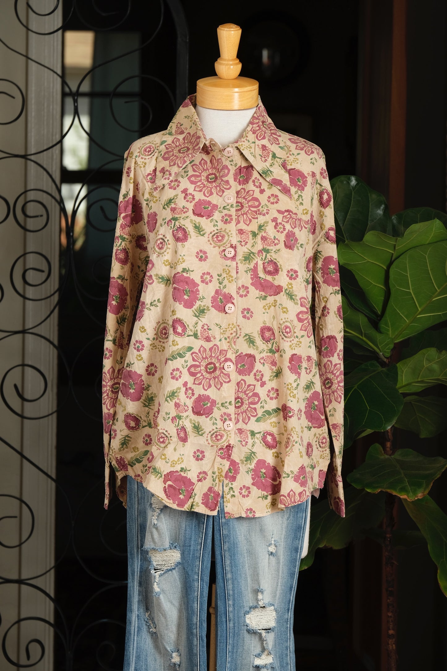 Work Shirt in Vintage Posy