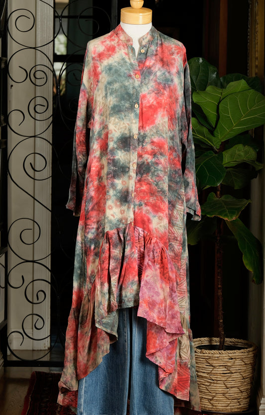Lotus Duster Dress in Starburst