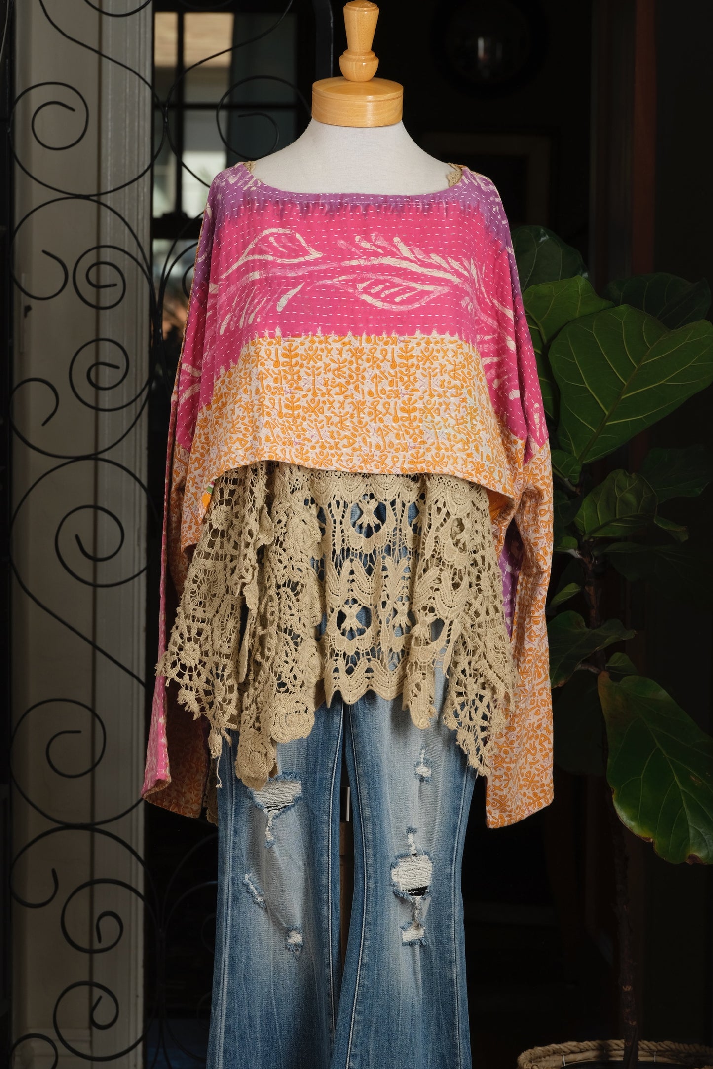 Crop Top in Pink Horizon