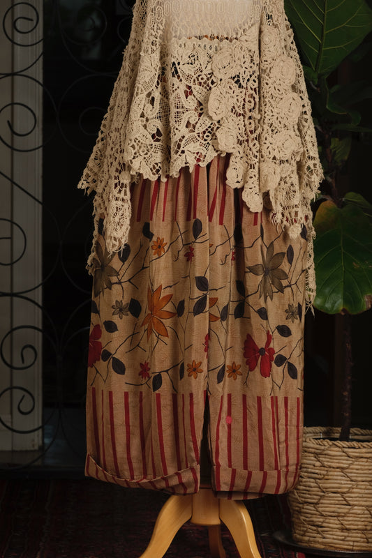 Pirate Pant in Flower Stripe