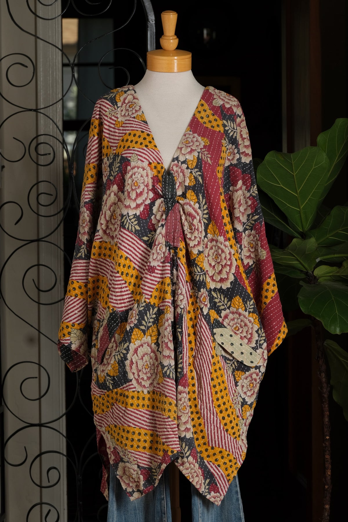 Pirate Tunic in Stripes and Roses