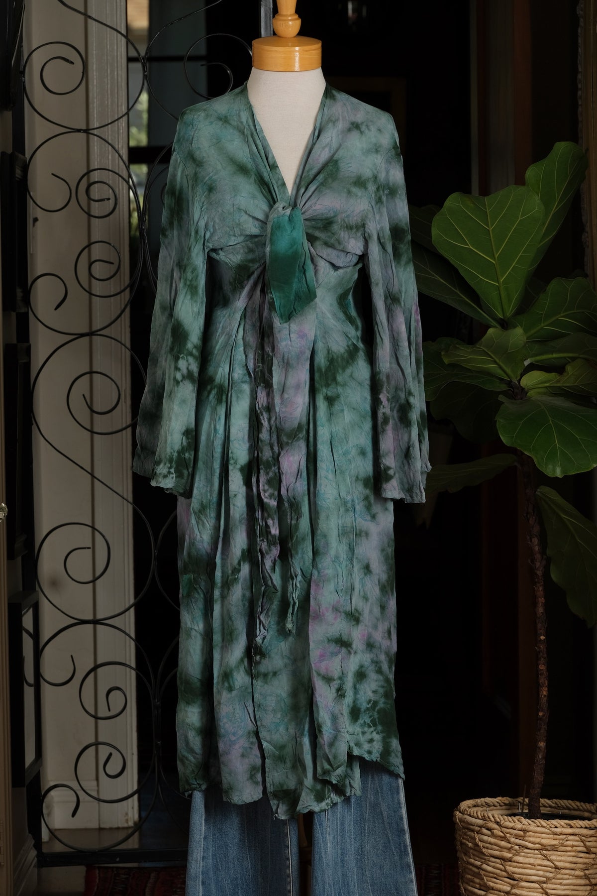 Unique Tie Duster in Ocean Deep