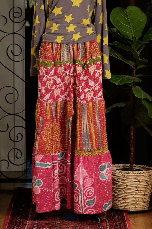 Pocket Pant in Rose Stripe