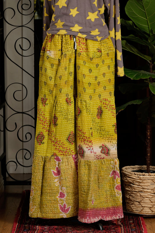 Pocket Pant in Lime Vine