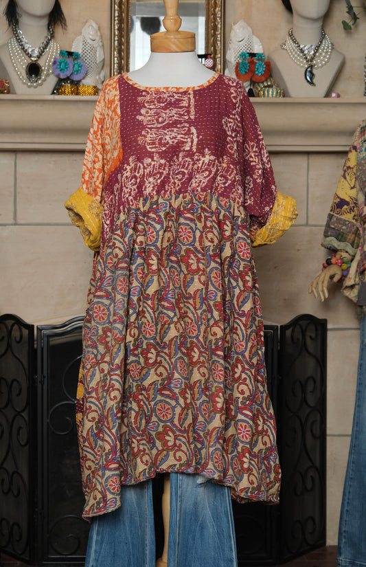 Midi Dress in Summer Sunset
