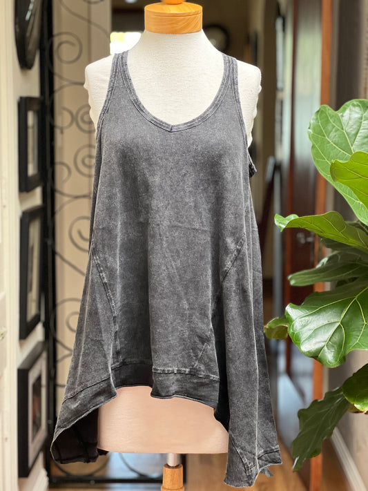 Starla Tank in Vintage Black
