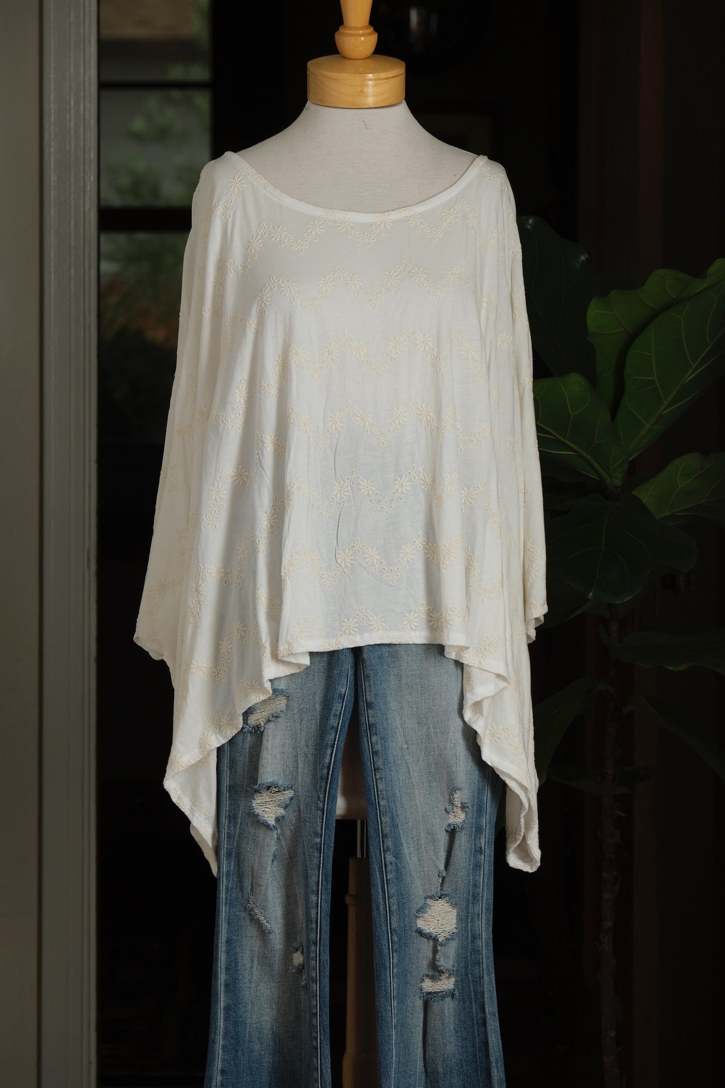 Scarf Top in Spring Lace by Jennafer Grace