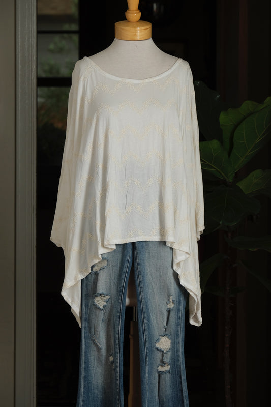 Scarf Top in Spring Lace by Jennafer Grace