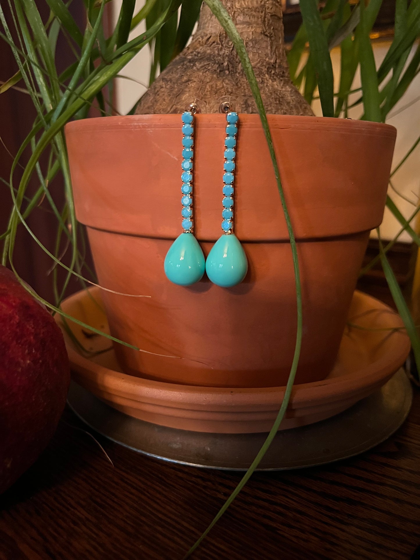 Turquoise Tear Drop Earring