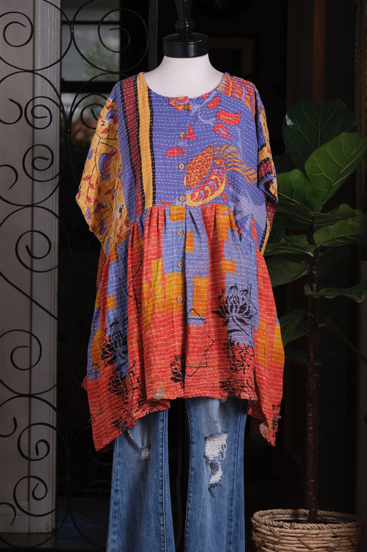 Button Down Mini in Blue Bird