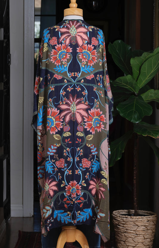 Kimono Topper in Cargo Flower