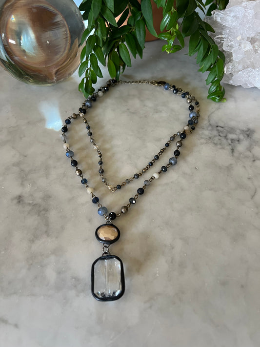 Petite Dani Blue Necklace