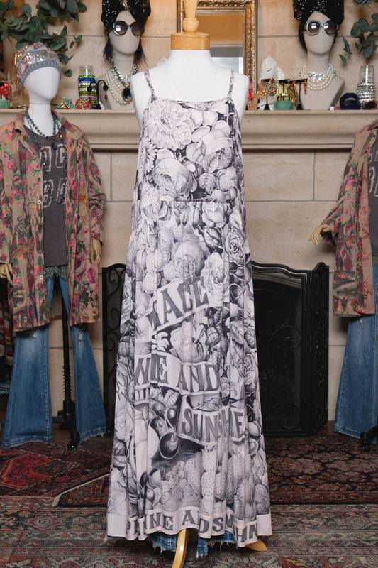 Peace Wine and Sunshine Slip Dress