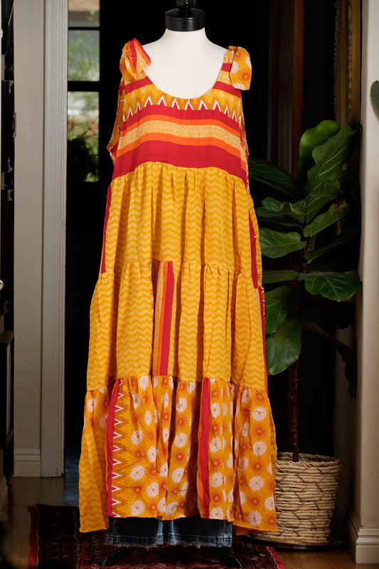 Celestial Maxi Dress in Yellow Sunshine