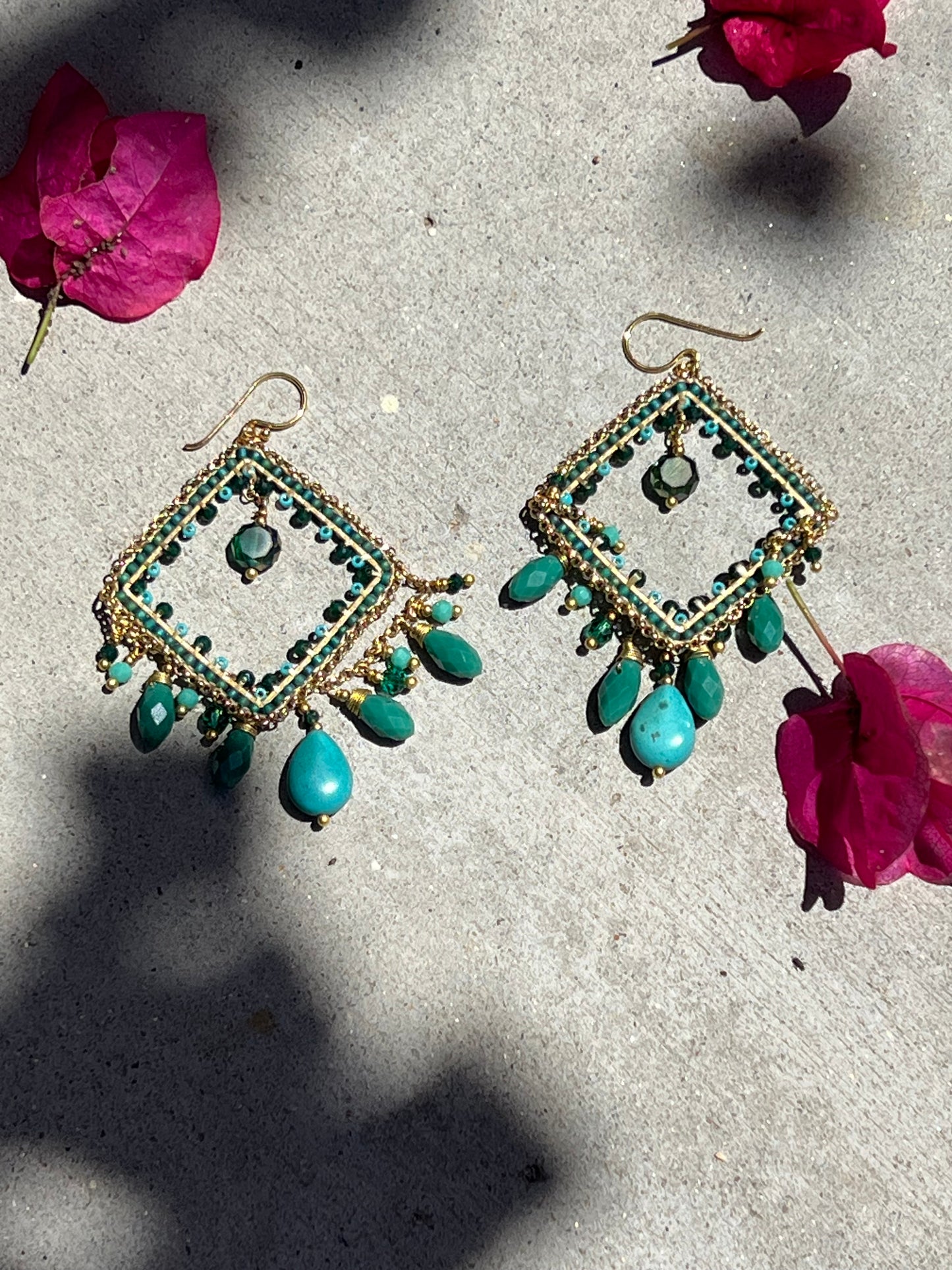 Gypsy Fair Earring in Green