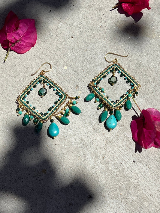 Gypsy Fair Earring in Green