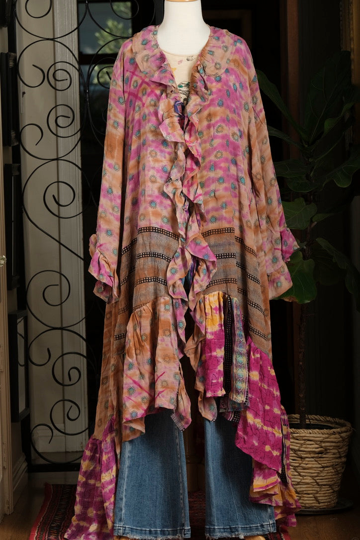 Ruffle Duster in Raspberry Fluff