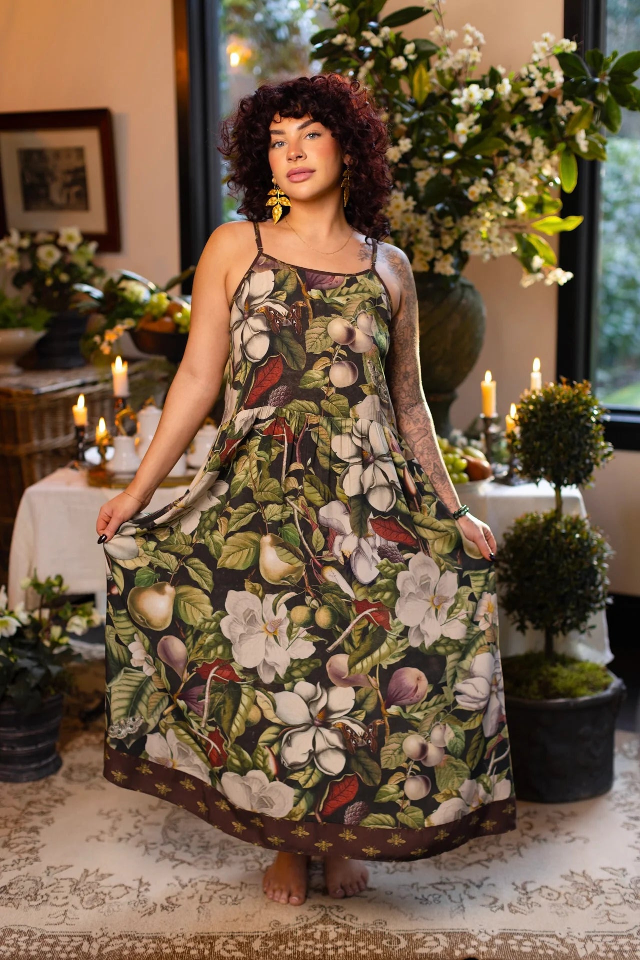 Fleur De Lune Boheme Slip Dress