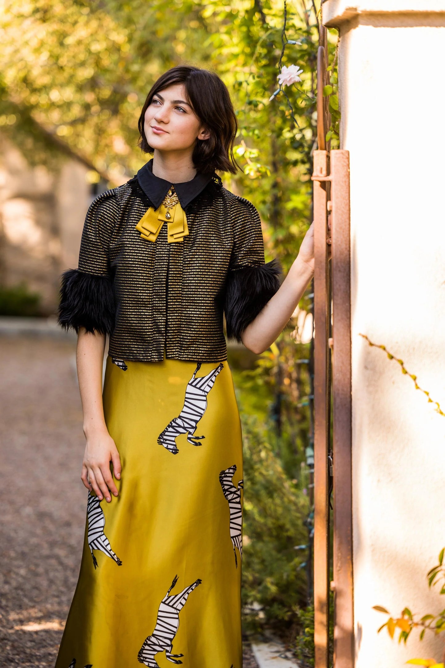 Zebra Wrap Skirt