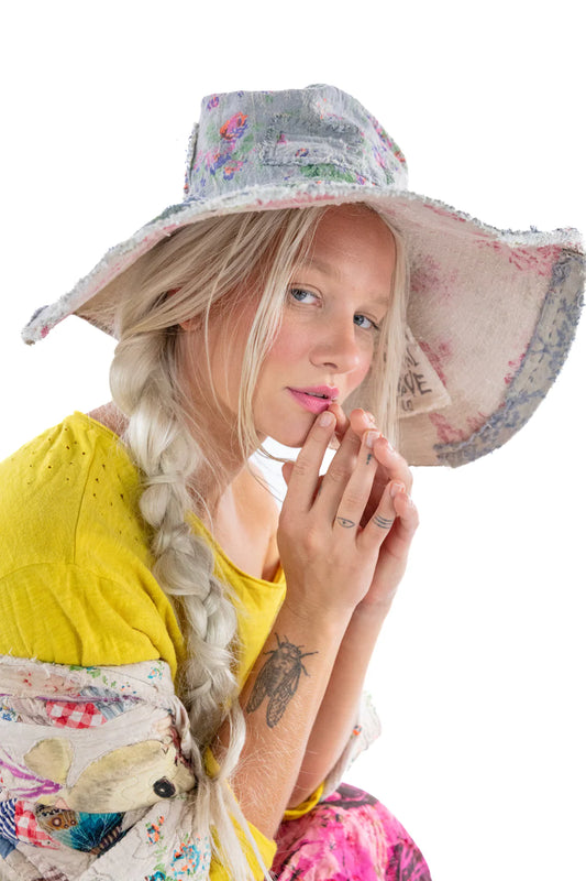 Floral and Jacquard Neema Hat by Magnolia Pearl