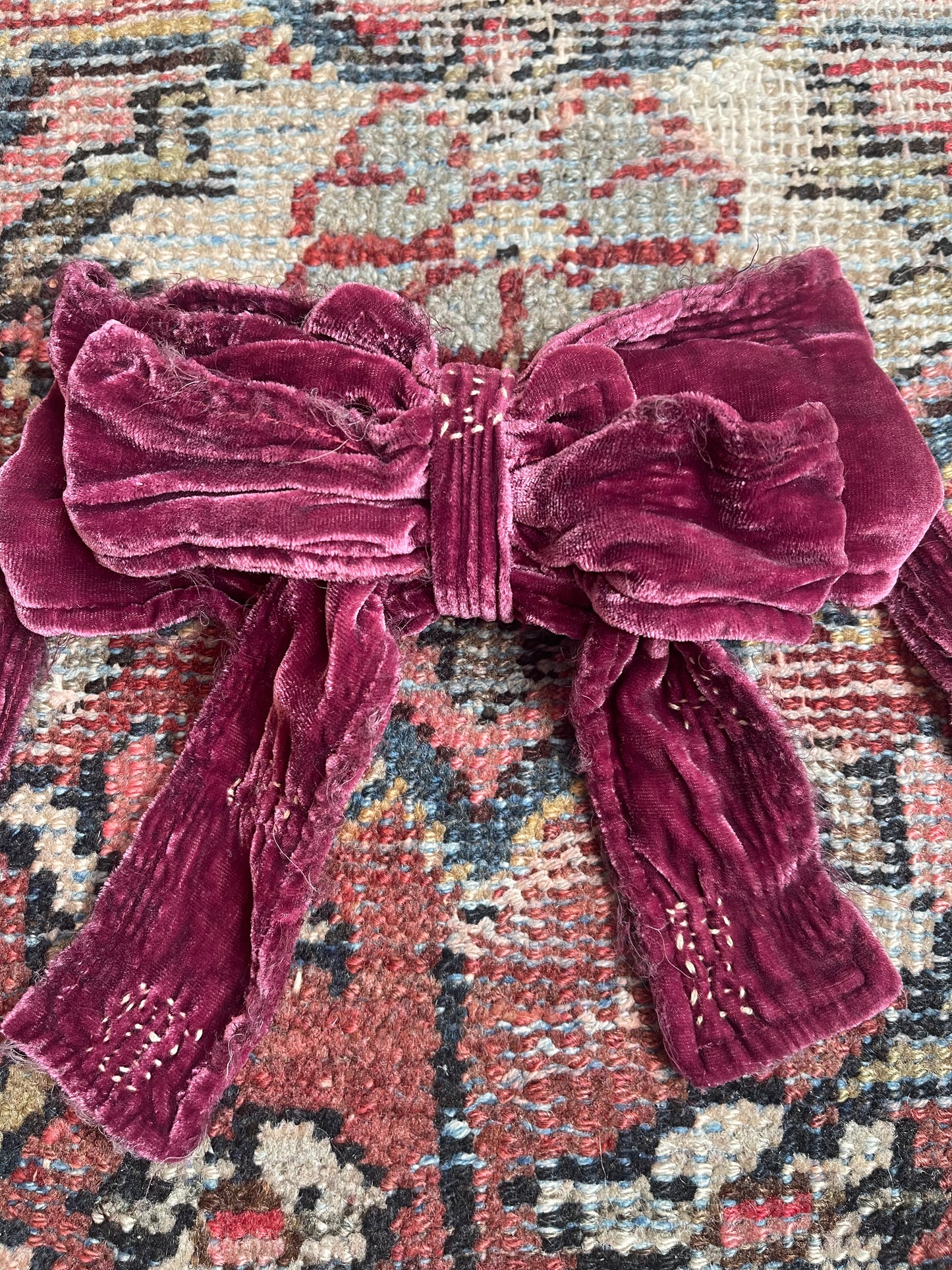 Silk Velvet Tasmin Bowtie in Boysenberry by Magnolia Pearl